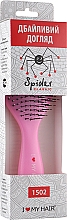 Щетка для волос "Spider", 12 рядов, глянцевая, розовая - I Love My Hair — фото N4