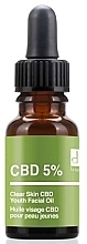 Олія для обличчя - Dr. Botanicals CBD 5% Clear Skin CBD Youth Facial Oil — фото N2