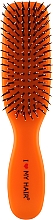 Парфумерія, косметика Щітка для волосся "Spider Soft Kids", 9 рядів, матова, помаранчева - I Love My Hair