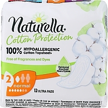 Гігієнічні прокладки з крильцями, 12 шт. - Naturella Cotton Protection Ultra Normal — фото N1
