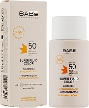 УЦЕНКА Солнцезащитный суперфлюид ВВ SPF 50 с тонирующим эффектом - Babe Laboratorios * — фото N2