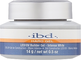 Гель для конструювання нігтів, інтенсивно білий - IBD LED/UV Builder Intense White Gel — фото N1