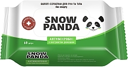 Парфумерія, косметика Вологі серветки для рук "Антимікробні" з екстрактом ромашки - Сніжна панда Essential Clean