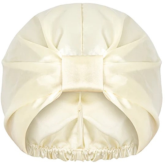 Шапочка для волос во время сна атласная, бежевая - Glov Anti-frizz Satin Hair Bonnet Beige — фото N1