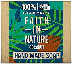 Парфумерія, косметика Мило для рук "Кокос" - Faith In Nature Coconut Hand Made Soap