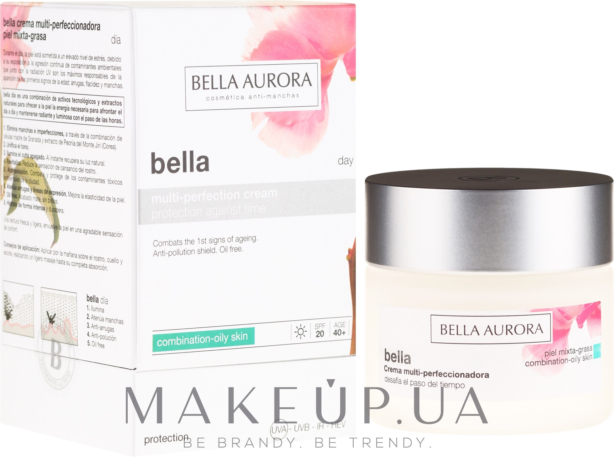 Крем для комбинированой и жирной кожи - Bella Aurora Multi-Perfection Day Cream Combination/Oily Skin — фото 50ml