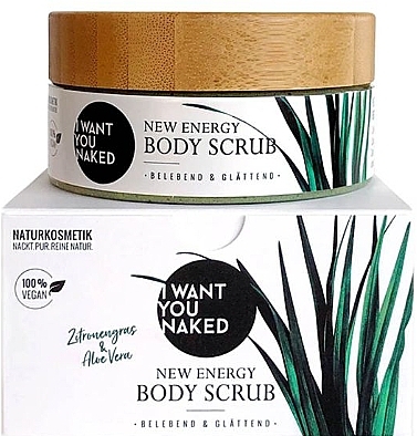 Скраб для тела "Lemon Grass & Aloe Vera" - I Want You Naked New Energy Body Scrub — фото N1