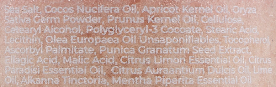Гранатово-лаймовый освежающий скраб для тела с эллаговой кислотой "Afina" - Mixtura Body Scrub Afina  — фото N2