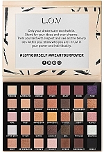 Духи, Парфюмерия, косметика Палетка для макияжа - L.O.V Feel Your Power! Eyeshadow Palette 