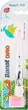 Детская зубная щетка, розовая, мягкая - Banat Dino Toothbrush — фото N1