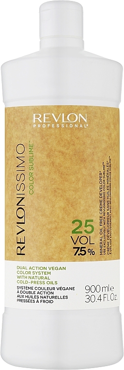 УЦІНКА Живильний веганський кремоподібний окислювач - Revlon Revlonissimo Color Sublime Mineral Oil Free Creme Developer 25 Vol 7,5% * — фото N1