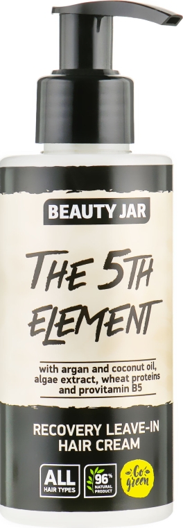 Восстанавливающий несмываемый крем для волос "The 5th Element" - Beauty Jar Recovery Leave-In Hair Cream — фото N1