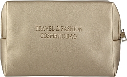 Косметичка CS1134G, золото - Cosmo Shop Travel & Fashion Cosmetic Bag — фото N1