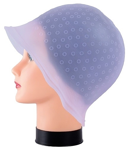 Силиконовая шапочка для мелирования, фиолетовая - Bifull Professional — фото N1