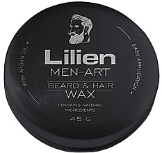 Парфумерія, косметика Віск для бороди та волосся - Lilien Men-Art Black Beard & Hair Wax