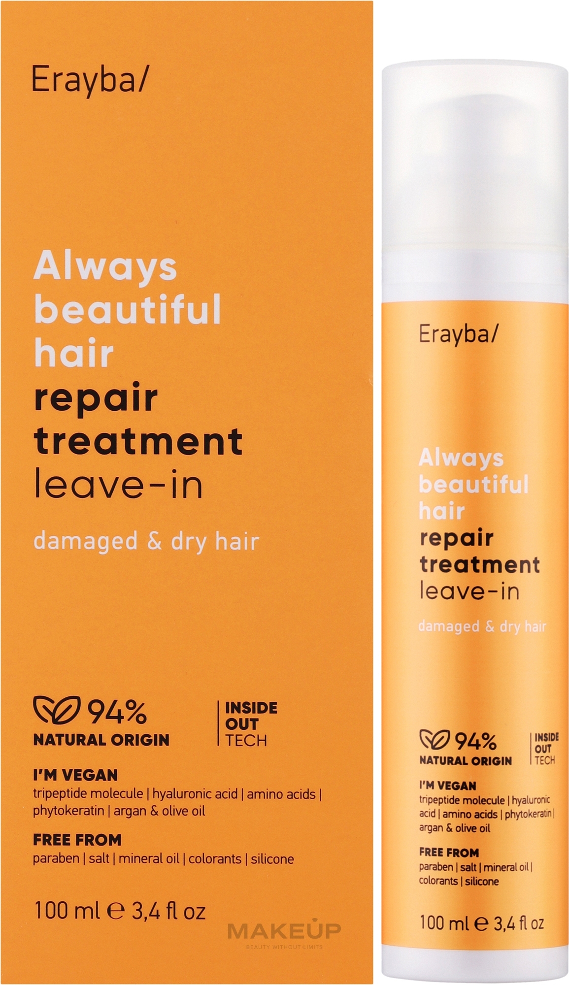 Восстанавливающяя и увлажняющяя сыворотка для волос - Erayba ABH Repair Treatment Leave-in — фото 100ml