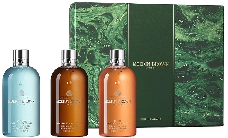 Molton Brown Woody & Aromatic Body Care Gift Set - Набір (sh/gel/3x300ml) — фото N1