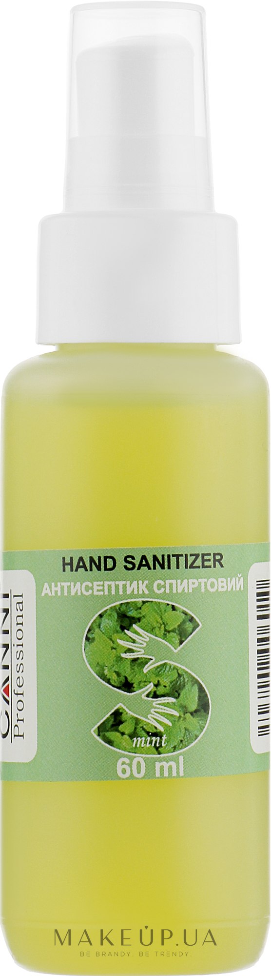 Антибактериальное средство для обработки рук и ногтей - Canni Hand Sanitizer Mint — фото 60ml