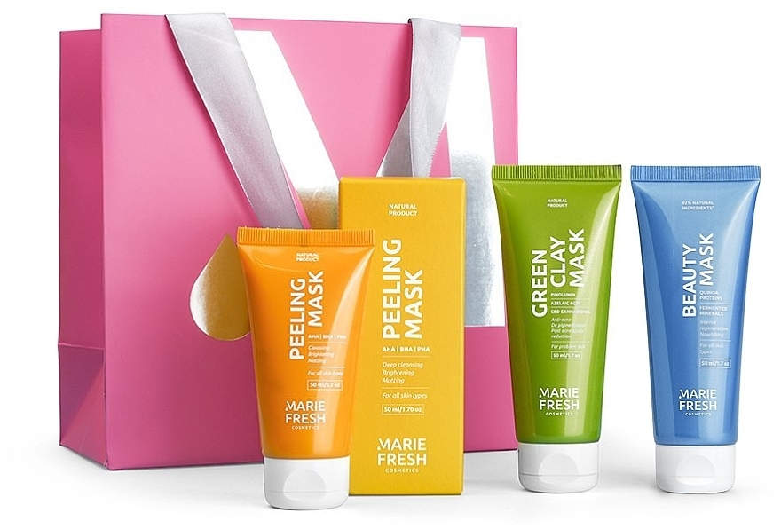 Подарунковий набір Perfect Skin - Marie Fresh Cosmetics Gift Set Perfect Skin (f/mask/2x50ml + f/mask/100ml) — фото N1