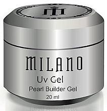 Духи, Парфюмерия, косметика Гель для наращивания ногтей, 20 мл - Milano Pearl Builder Gel