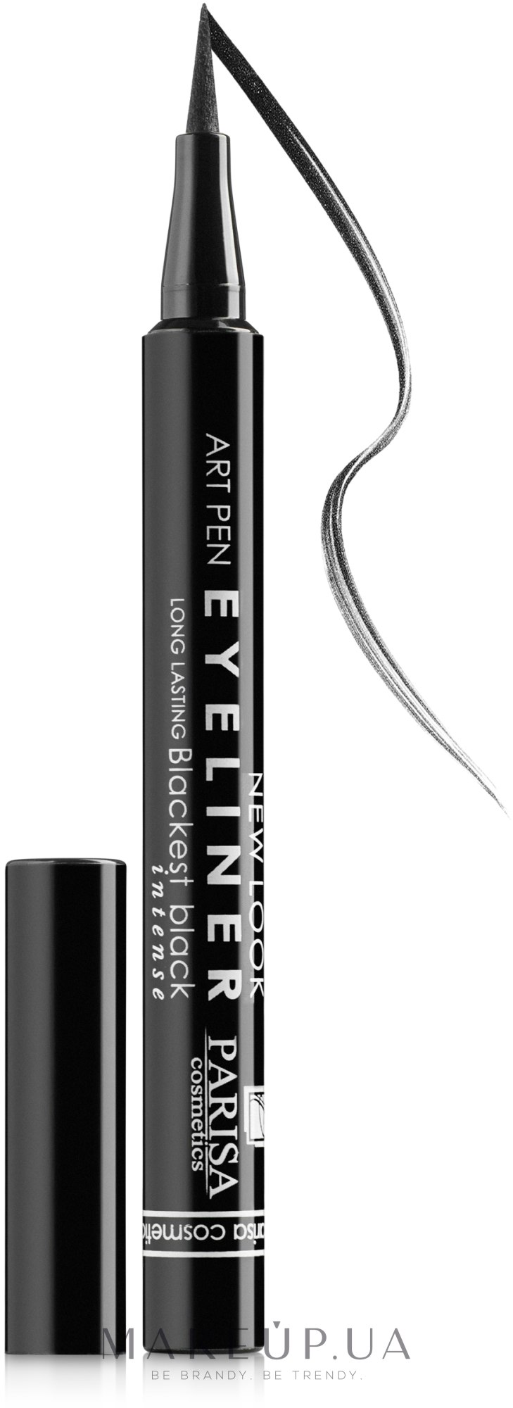 Підводка-фломастер для очей - Parisa Cosmetics New Look Art Pen Eyeliner — фото Intense Black