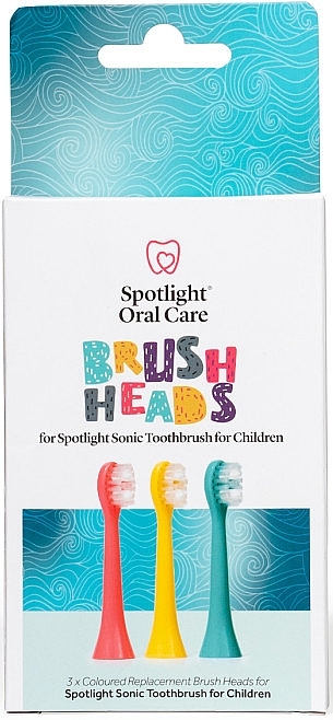 Сменные насадки для детской электрической зубной щетки - Spotlight Oral Care Children Sonic Toothbrush Replacement Heads — фото N1