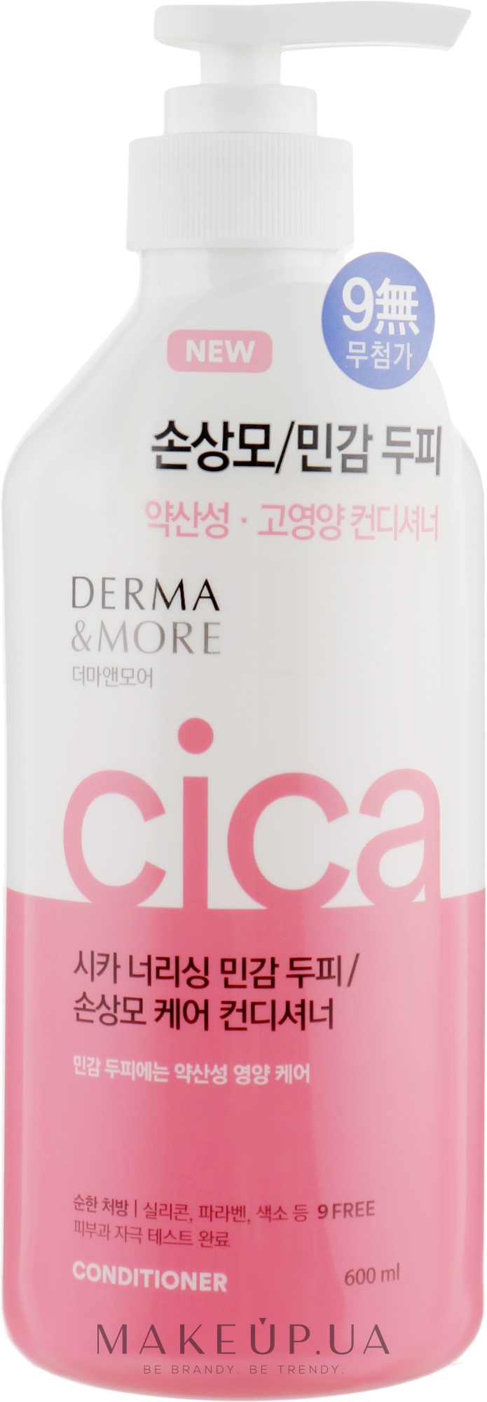 Кондиціонер для волосся "Живлення і захист" - KeraSys Derma & More Cica Nourishing Conditioner — фото 600ml