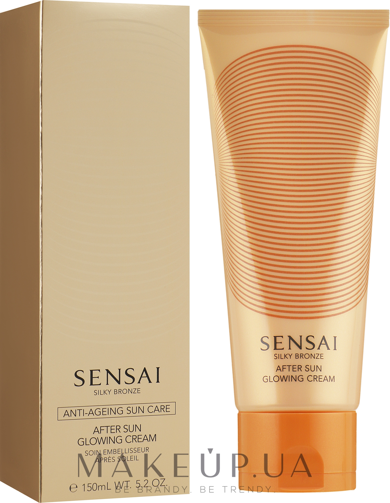Мерехтливий крем для тіла - Sensai Silky Bronze After Sun Glowing Cream — фото 150ml