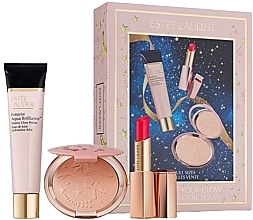 Духи, Парфюмерия, косметика Набор - Estee Lauder Show Off Your Glow (primer/40ml + highlighter/16,7g + lip/balm/3,2g)