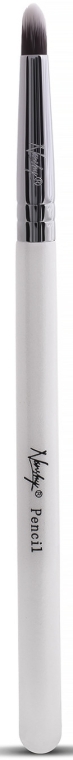 Пензлик для розтушовування MC-PE-01 - Nanshy Pencil Makeup Brush Pearlescent White — фото N1