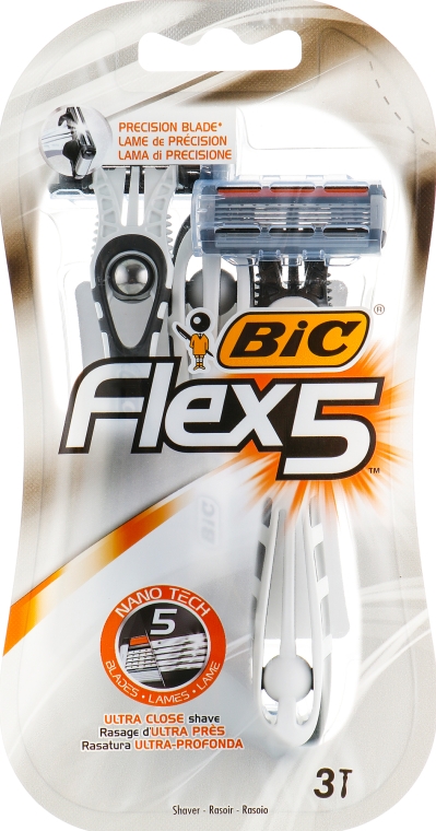 Мужской станок для бритья "Flex 5", 3 шт. - Bic