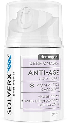 Маска для лица "Anti-Age" - Solverx Dermopeel Mask — фото N1