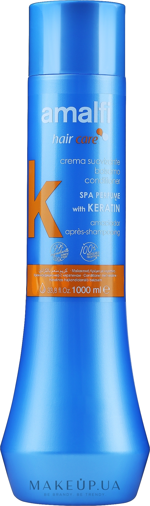 Бальзам-кондиционер для волос «СПА» с кератином - Amalfi SPA Keratin Conditioner — фото 1000ml