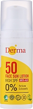 Сонцезахисний антивіковий лосьйон для обличчя - Derma Sun Face Lotion Anti-Age SPF50 — фото N4