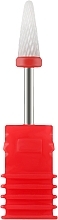 Парфумерія, косметика Насадка для фрезера керамічна (F) червона, Small Cone 3/32 - Vizavi Professional
