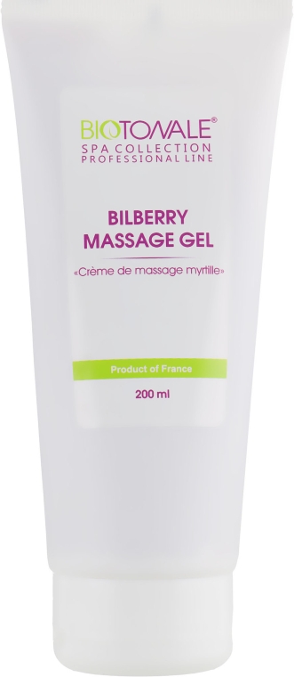 Крем-масло для масажу з чорницею - Biotonale Bilberry Massage Gel — фото N1