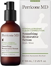 Парфумерія, косметика Розгладжувальна сироватка для обличчя - Perricone MD Hypoallergenic Clean Correction Smoothing Restorative Serum