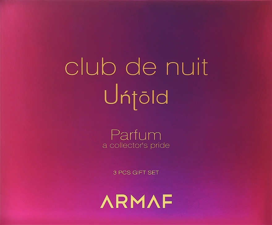 Armaf Club De Nuit Untold - Набір (edp/105ml + deo/stick/75g + b/lot/100ml) — фото N2