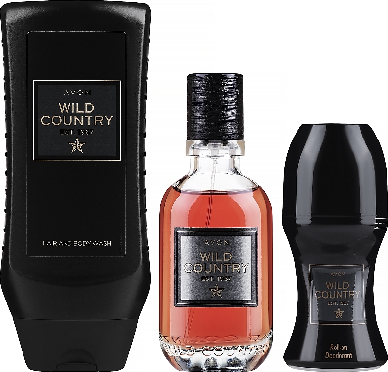 Avon Wild Country For Him - Набор (edt/75ml + deo/50ml + h&b/wash/250ml) — фото N2
