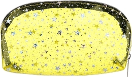 Косметичка CS1155Y прозора, жовта зірка - Cosmo Shop — фото N1