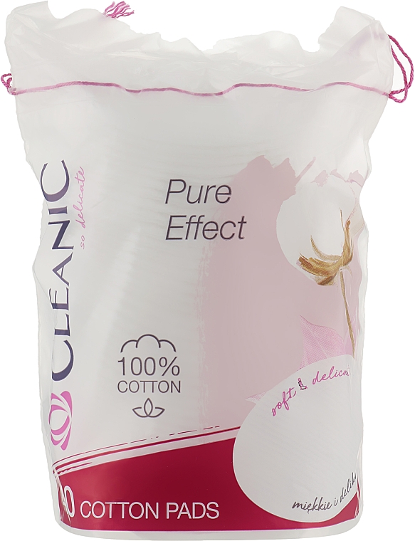 Диски ватні косметичні "Pure Effect", 40 шт. - Cleanic Face Care Cotton Pads — фото N1