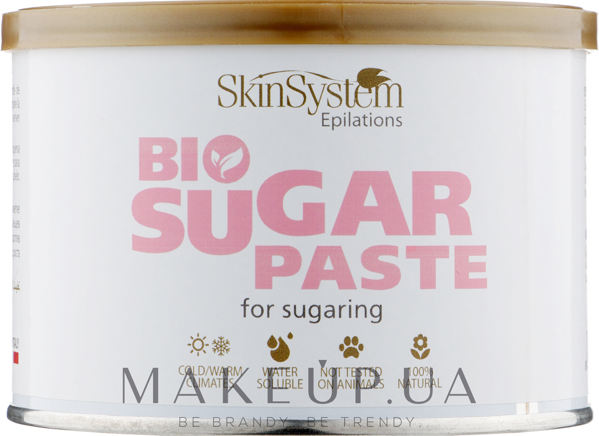 Цукрова паста для депіляції, м'яка, без розігрівання - Skin System Bio Sugar Paste Soft — фото 550g
