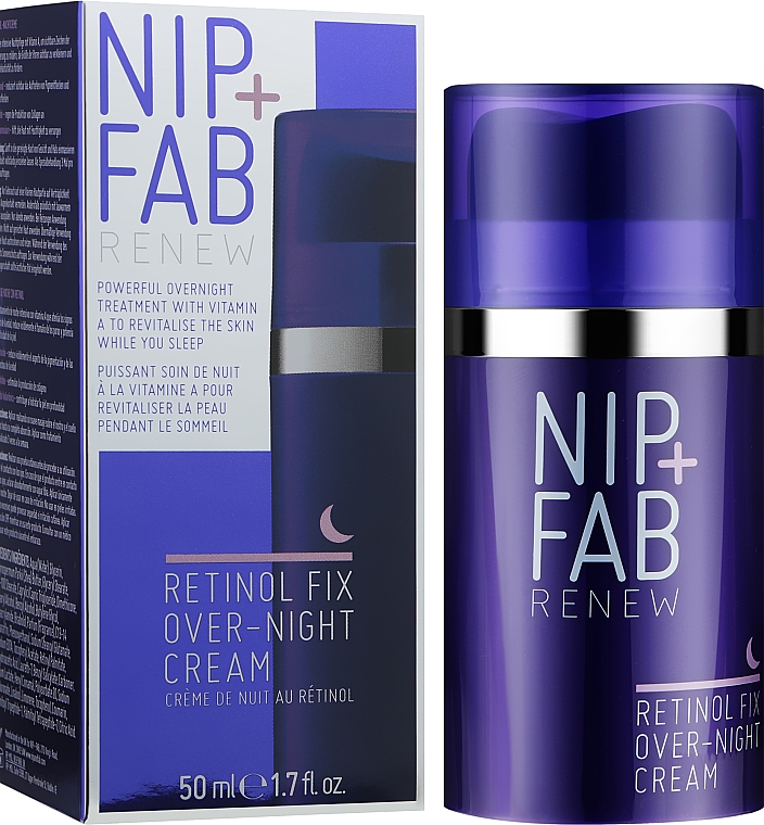 Крем для обличчя омолоджувальний, нічний з ретинолом - NIP + FAB Retinol Fix Overnight Cream — фото N2
