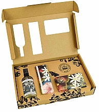 Набор - The English Soap Company Kew Gardens Jasmine Peach Hand Care Gift Box (soap/240g + h/cr/75ml + san/100ml) — фото N2