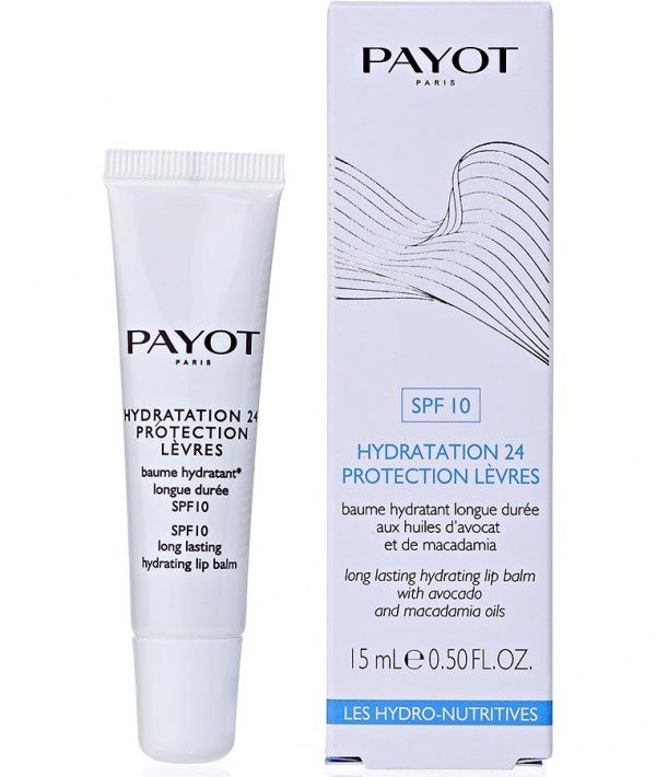 Увлажняющий бальзам для губ - Payot Les Hydro-Nutritives Hydratation 24 Protection Levres SPF10 Long Lasting Hydrating Lip Balm