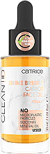 Духи, Парфюмерия, косметика Масло для лица - Catrice Clean ID Shine Bright Carrot