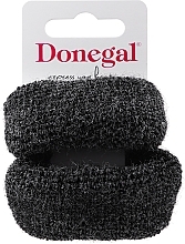 Резинки для волосся, FA-5643, 2 шт., чорні 2 - Donegal — фото N1