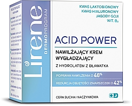 Увлажняющий разглаживающий крем для лица с лактобионовой кислотой - Lirene Acid Power — фото N1