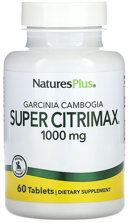 Пищевая добавка "Гарциния камбоджийская", 1000 мг - NaturesPlus Garcinia Cambogia Super Citrimax — фото N1