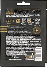 ПОДАРУНОК! Тканинна маска для обличчя з колоїдним золотом і гіалуроновою кислотою - Beauty Derm Gold Active Facial Sheet Mask — фото N2